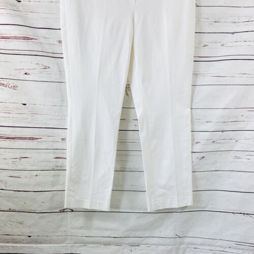 Chico's Pants Women’s 2.5 US 14 White Secret Stretch Straight Leg Alabaster - Picture 3 of 12
