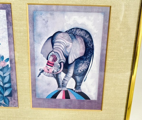 Graciela Rodo Boulanger Butterfly Elephant His Own Framed Art 21 X 11.5 - Picture 4 of 10