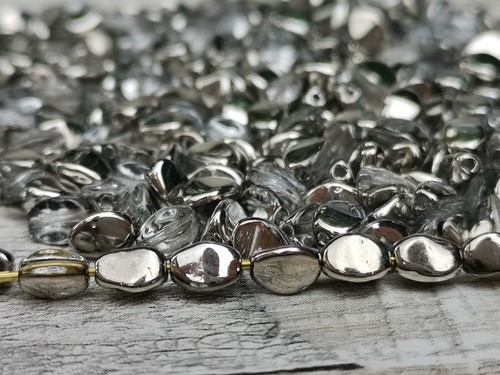 100 Czech glass pinch spacer beads 5 x 3 mm - VARIATY of COLORS - Picture 34 of 46