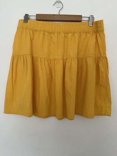 Anko Size 16 Ladies 100% Cotton Skirt Yellow.