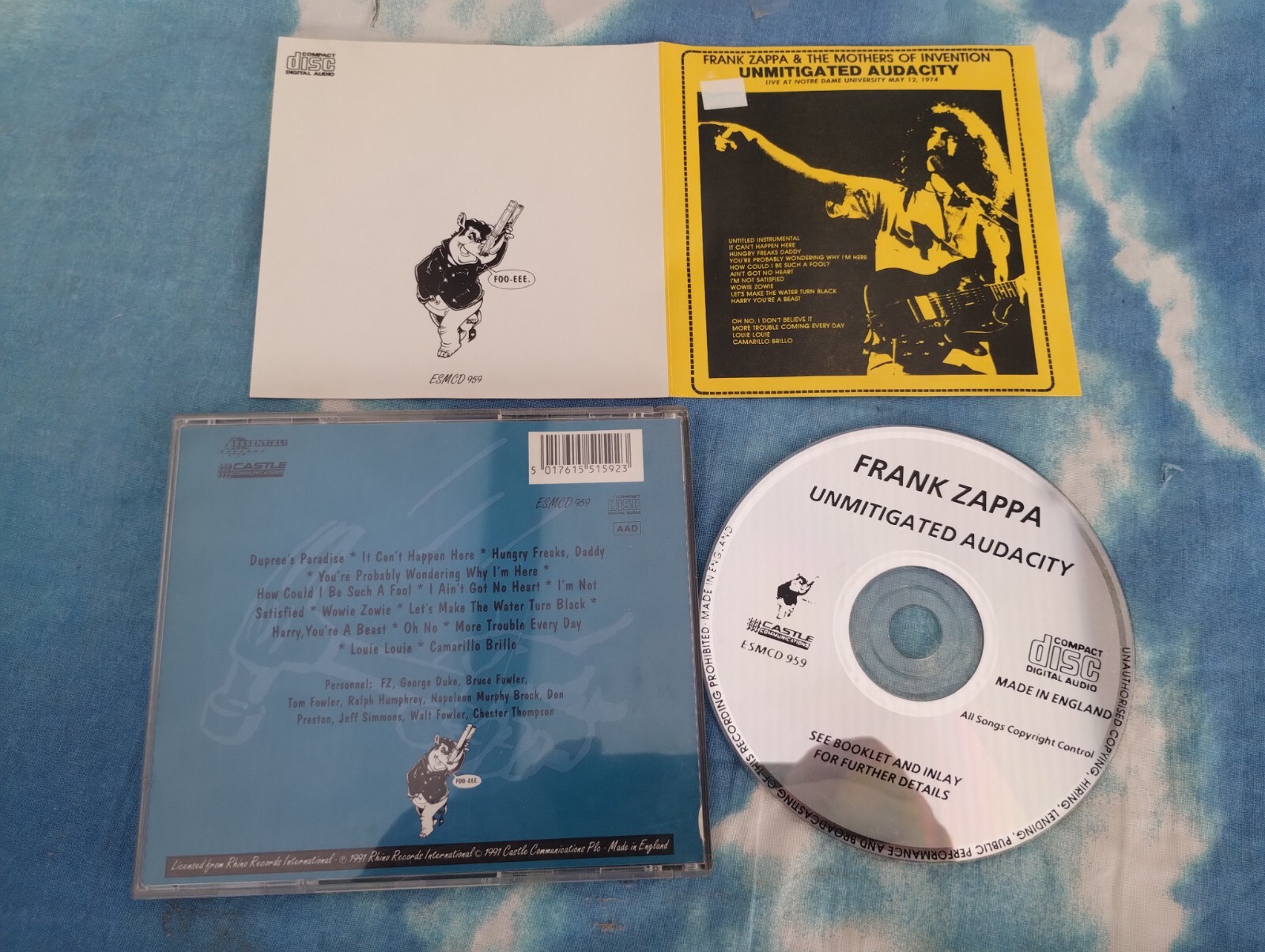 Frank Zappa & The Mothers Of Invention - Unmitigated Audacity  NEAR MINT EUROPE#