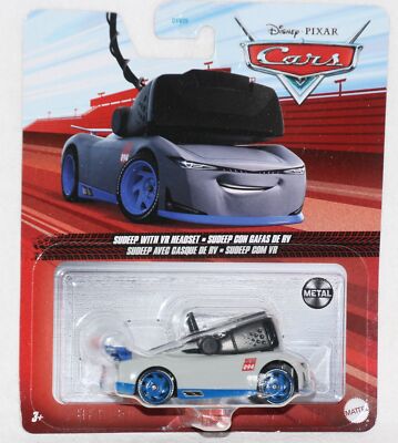 Disney Pixar Cars 3 New Generation Sudeep with VR Headset Mattel Metal Blister