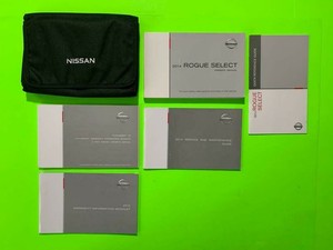 2014 Nissan ROGUE SELECT Factory Owners Manual Set & Case *OEM* | eBay