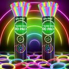 200 Ultra Bright Glow Sticks Bulk - Halloween Glow in The Dark Pack - 8"