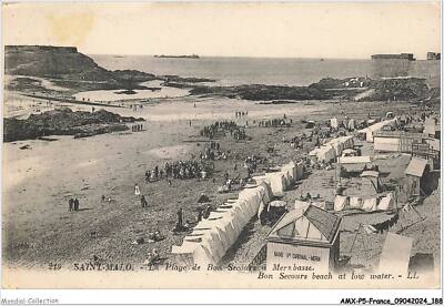 AMXP5-0448-35 - SAINT-MALO - Der Strand der guten Rettung am niedrigen Meer