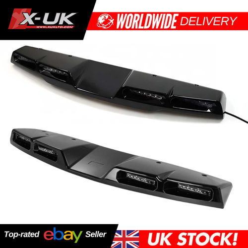 Gloss Black LED Roof Light Bar Land Rover Defender 90/110/130 (L663) 2019–2025 - Picture 3 of 11