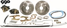 1962-65 Chevy Ii Nova 5-lug Rear Disc Brake Conversion Kit Drilled Rotors 1962-65 Chevy Ii Nova 5-lug Rear Disc Brake Conversion Kit Drilled Rotors