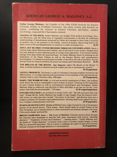 Jesus, Set Me Free! : Inner Freedom Through Contemplation by George A Maloney PB - Picture 2 of 2
