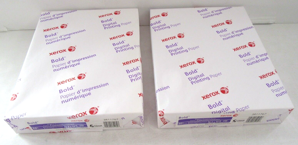 500 Sheets Xerox Bold 60lb Cardstock for Premium Color Printing 8.5x11