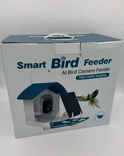 Smart Bird Feeder w/ AI Bird Recognition Camera, Solar Power, HD Live Video, App