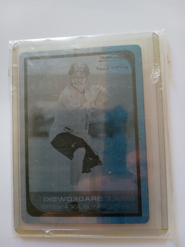 2006 Topps Bowman Chrome Bruce Gradkowski Blue Printing Plate #241 Tampa Bay... - Picture 1 of 2