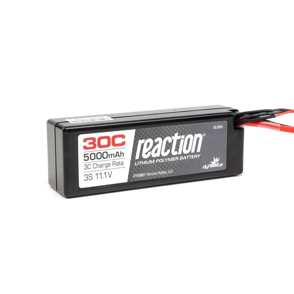 Dynamite Reaction 11.1v 11.1 5000mah 3S 30C LIPO Battery Dean Ultra T DYN9007D - Image 3 of 4