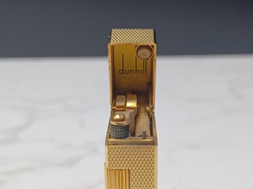 Encendedor de gas Dunhill Rollagas - Chapado en oro - Hecho en Suiza - AM10-1726 - Imagen 16 de 24