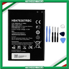 BATTERIA PER HUAWEI ASCEND G750 HONOR 3X HB476387RBC 3000MAH + CACCIAVITI