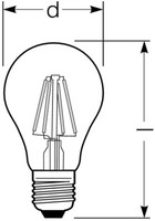 Radium Led Lampe Filament Klar E27 4W 470Lm 2700K 360° Nicht Dimmbar