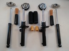Satz 4 Gasdruck Stoßdämpfer VW Passat 3C B7 Domlager Staubschutz vorne hinten 