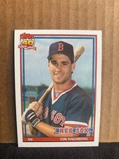 1991 Topps Baseball Card Boston Red Sox Tim Naehring