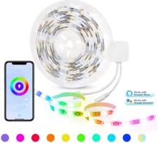 HBN Smart LED Strip Lights, 16.4ft WiFi RGBW,Work with Alexa,Google Assistant
