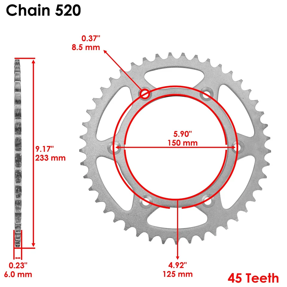 Drive Chain & Sprockets Kit for KTM 690 Enduro / 690 Enduro R 2008-2022 - Image 4 of 4