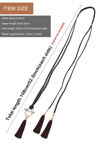 Fashion Ladies Pu Leather Thin Belt Wild Decoration Knotted Waist Rope Ladies... - Picture 6 of 9