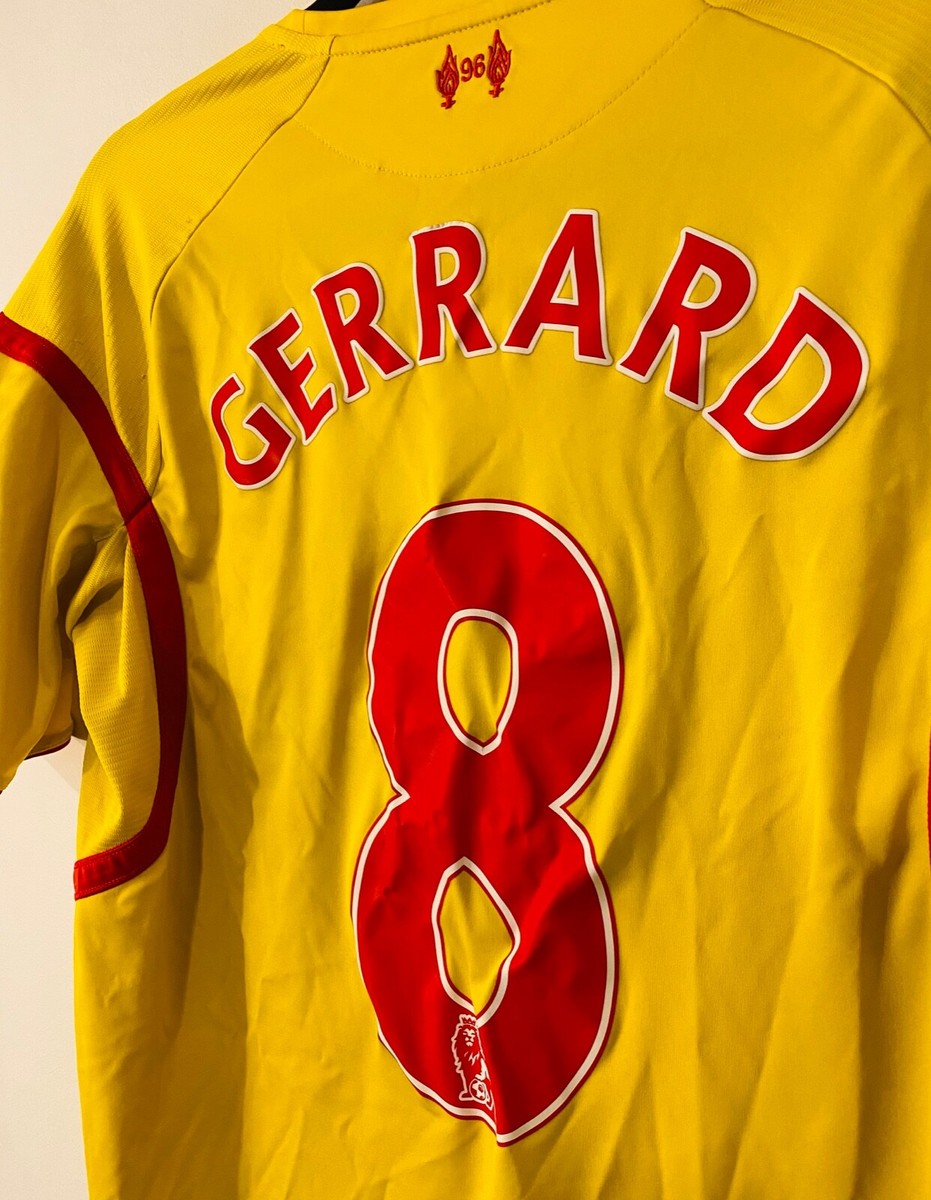 Liverpool FC Away Football Shirt Jersey Yellow Warrior Steven