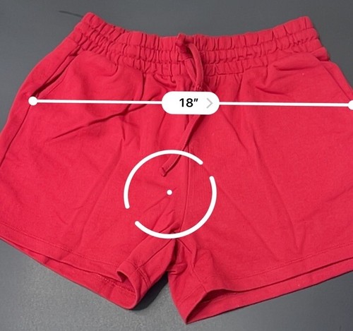 ZENANA Red Outfit Set 2pc Size M Sweatshirt &Sport Shorts Checked Out Lounge Set - Picture 5 of 21