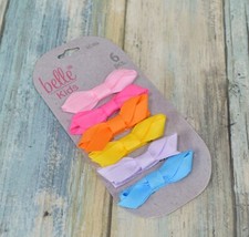 Belle Kids Bow Clips 6pc