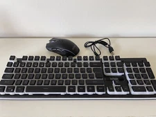 RedThunder K10 Wireless Gaming Keyboard and Mouse Combo, US-Layout, Black, LED