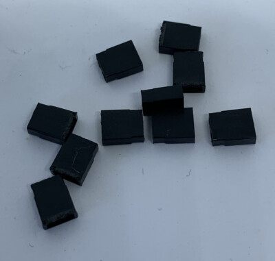 10 x RS PRO 2-WEGE SCHWARZ 2,54 mm PCB PIN HEADER OFFEN KURZSCHLUSS JUMPER LINK KOSTENLOSER VERSAND + VERPACKUNG