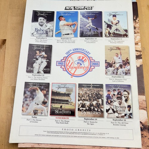 Lot 4 2003 New York Post The Yankees Century, Part 4, 7, 9 - Picture 3 of 7