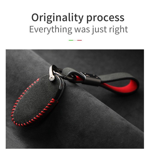 Full Suede Covered Key Fob Remote Protector Holder Cover Case For Infiniti FX35 - Picture 8 of 10