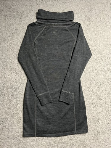 Kuhl Women’s Lea Dress Cowl Neck Long Sleeve Pocket Dark Gray Size Small - Picture 3 of 19