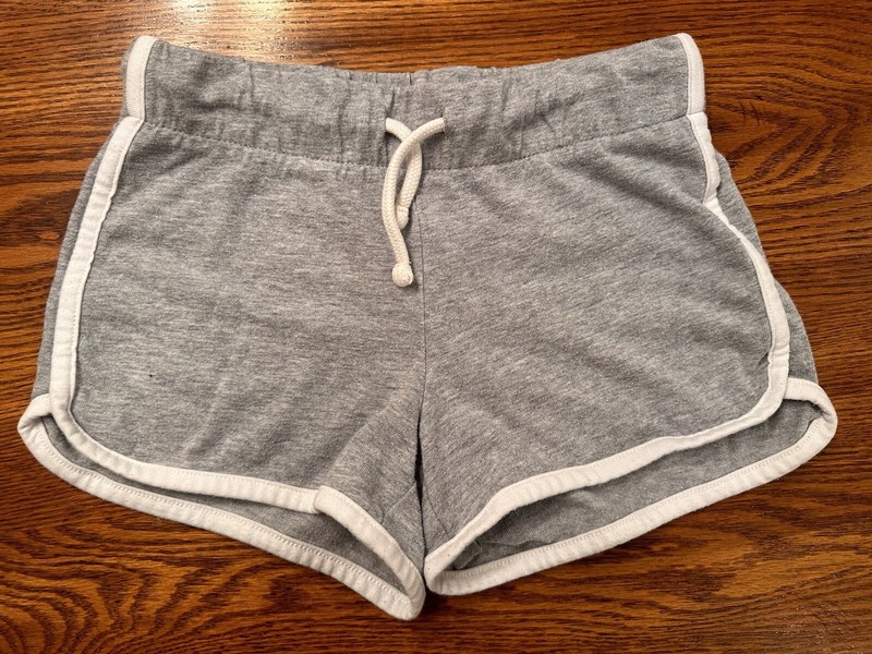Old Navy Girls Youth Gray Athletic Cheer Play School Shorts Small 6-7