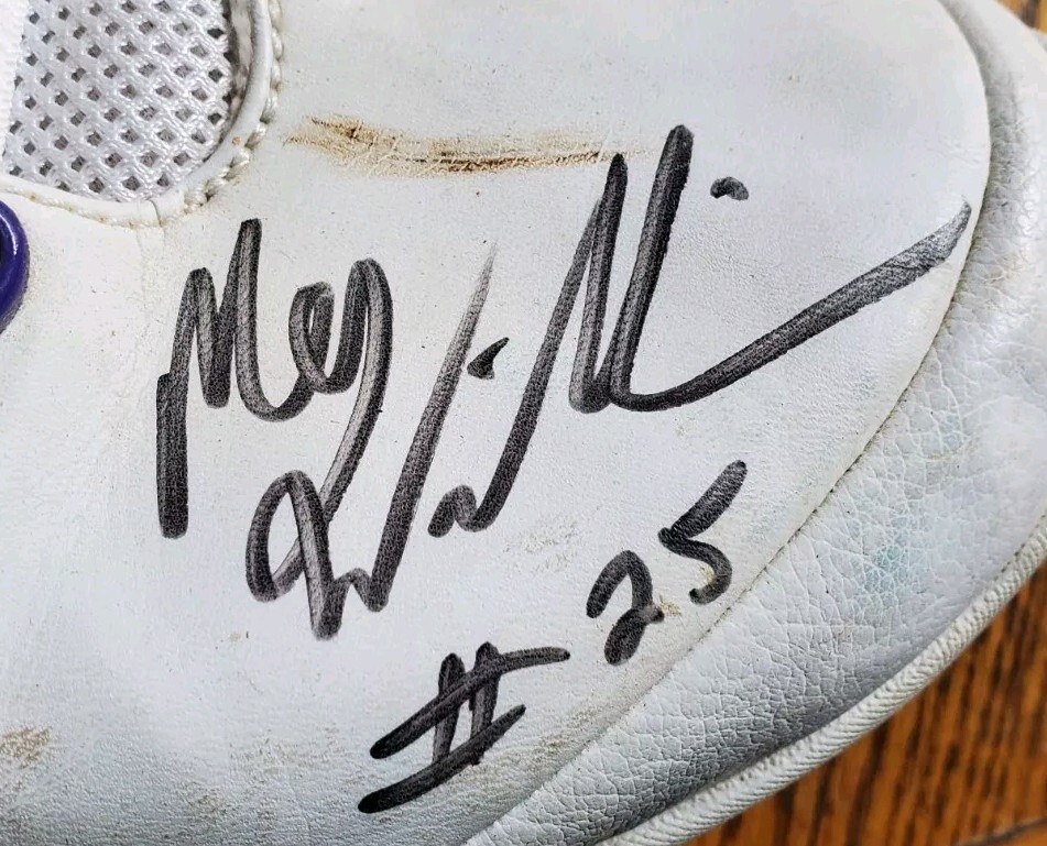 Autographed Bucks Mo Williams Basketall Shoe NBA JSA COA Game Worn