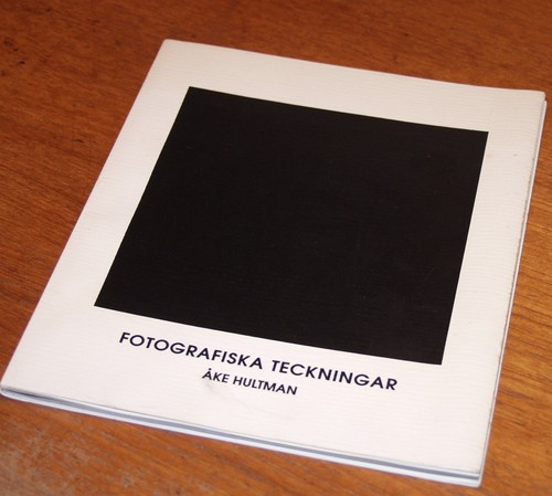 FOTOGRAFISKA TECKNINGAR BOOK signed by AKE HULTMAN 1992 black & white images