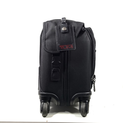 Tumi 4 Wheel Garment Bag Upright Rolling Carry On Luggage Ballistic Nylon Black - Picture 4 of 8