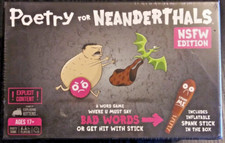 POETRY FOR NEANDERTHALS NSFW EDITION Board Game NEW/FREE USA SHIPPING/SHIPS