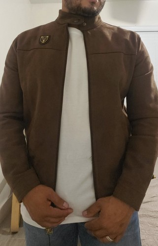 GA MILANO ITALIAN SUEDE LEATHER FOR MEN JACKET ITALY SIZE (SMALL ) - Picture 23 of 24