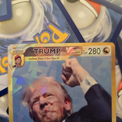 trump pokemon card Donald Trump Earshot Trainer Pokemon Card – ViciousProxies main image 1