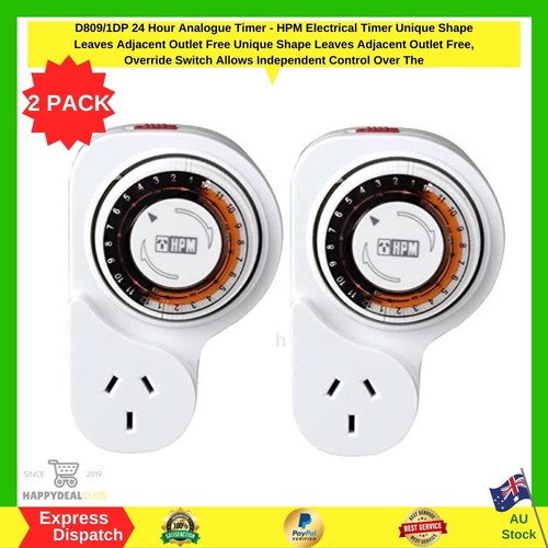 2x HPM 24 Hour Analog Timer With Offset Double Pole | BRAND NEW | FREE SHIPPING - Picture 3 of 3