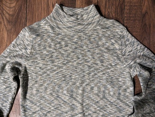 Market & Spruce Women's Heathered Green & Gray Mock Turtleneck Size L NWOT! - Picture 2 of 17