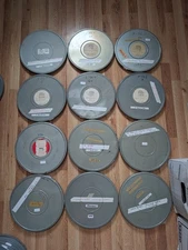 16mm Lot of 12 Metal Movie Canisters 12 1/2" X 1