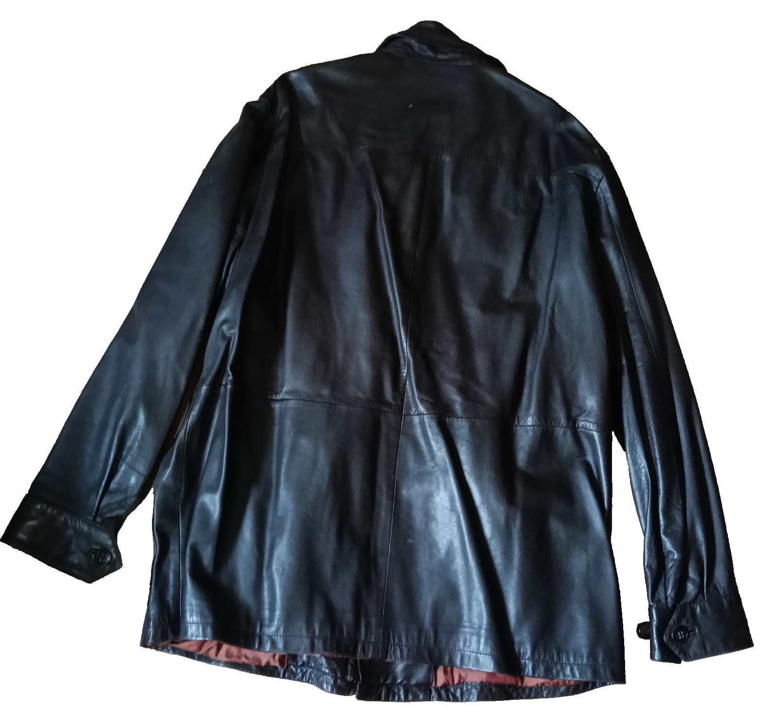 Vintage Armani Collezioni Mens Lambskin Leather Dark Brown Jacket Coat image 2
