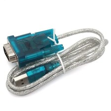 Share 3Ft Translucent USB 2.0 to DB9 RS232 Serial Converter 9 Pin Adapter Cable