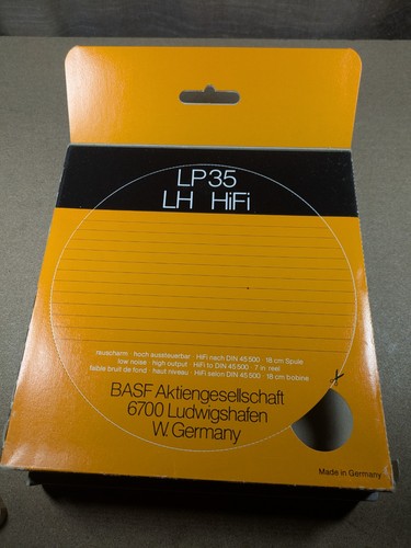 BASF LP35 HiFi 7" Reel to Reel Tape 549m unbenutzt Standard Hub 7 1/2IPS 1/4" - Bild 5 von 5