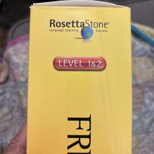 Rosetta Stone Language Learning Success French Level 1 & 2 Opened Box Personal - Afbeelding 6 van 7