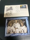 (2449) 4-4-2026 - USA 1st mens on the moon FDC 1969 + postcard for 50th anni.