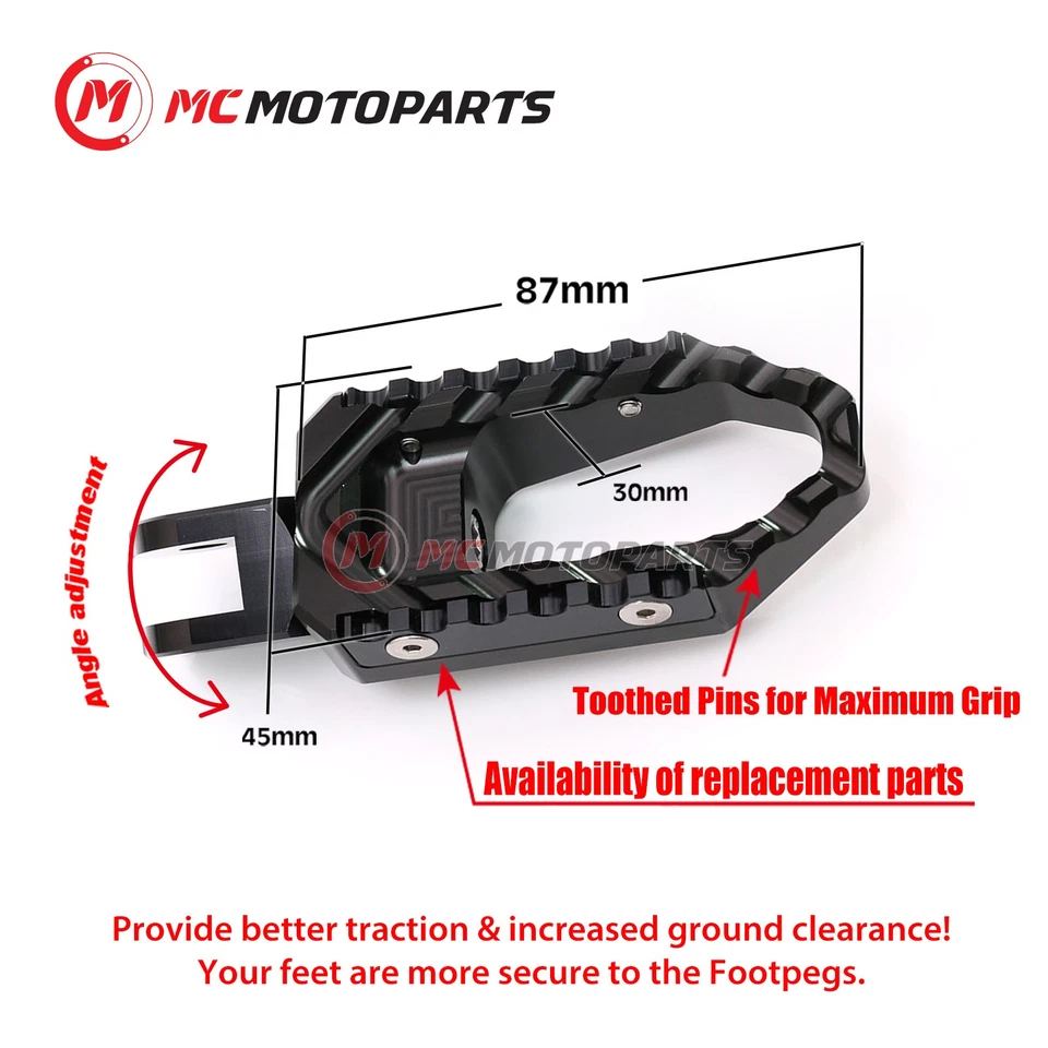 For Honda CBR 600 RR ABS 2005-2016 Replacement Passenger Rear Foot Pegs - Image 3 of 4