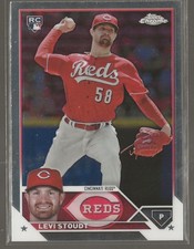 2023 Topps Chrome Update Levi Stoudt Rookie #USC13 Cincinnati Reds