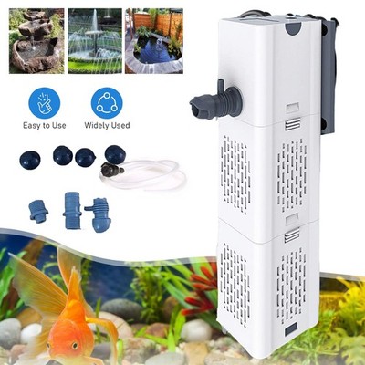 6W 500L/h Aquarium Filter Aquarium Leiser Innenfilter Aquarium Pumpe mit Filter